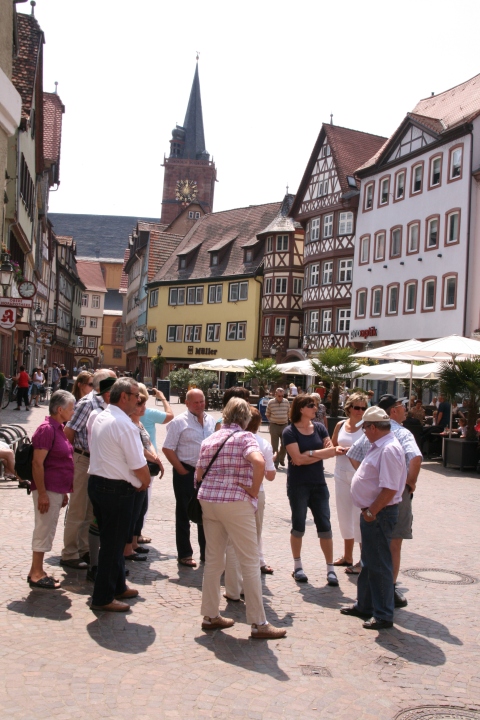 Am Marktplatz von Wertheim