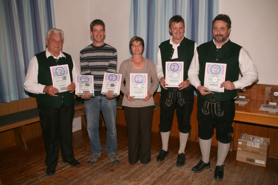RWK-Teilnehmer (von links): Franz Pfisterer, Christian Martin, Manuela Schmid, Wolfgang Martin und Ralf Krenmayr